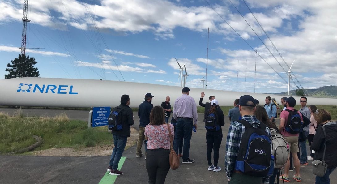 NREL #EnergyExecs visit wind power resarch at the Flatirons Campus near Boulder 